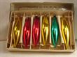 Santa Land Vintage oblong Polish ornaments Red,green,yellow